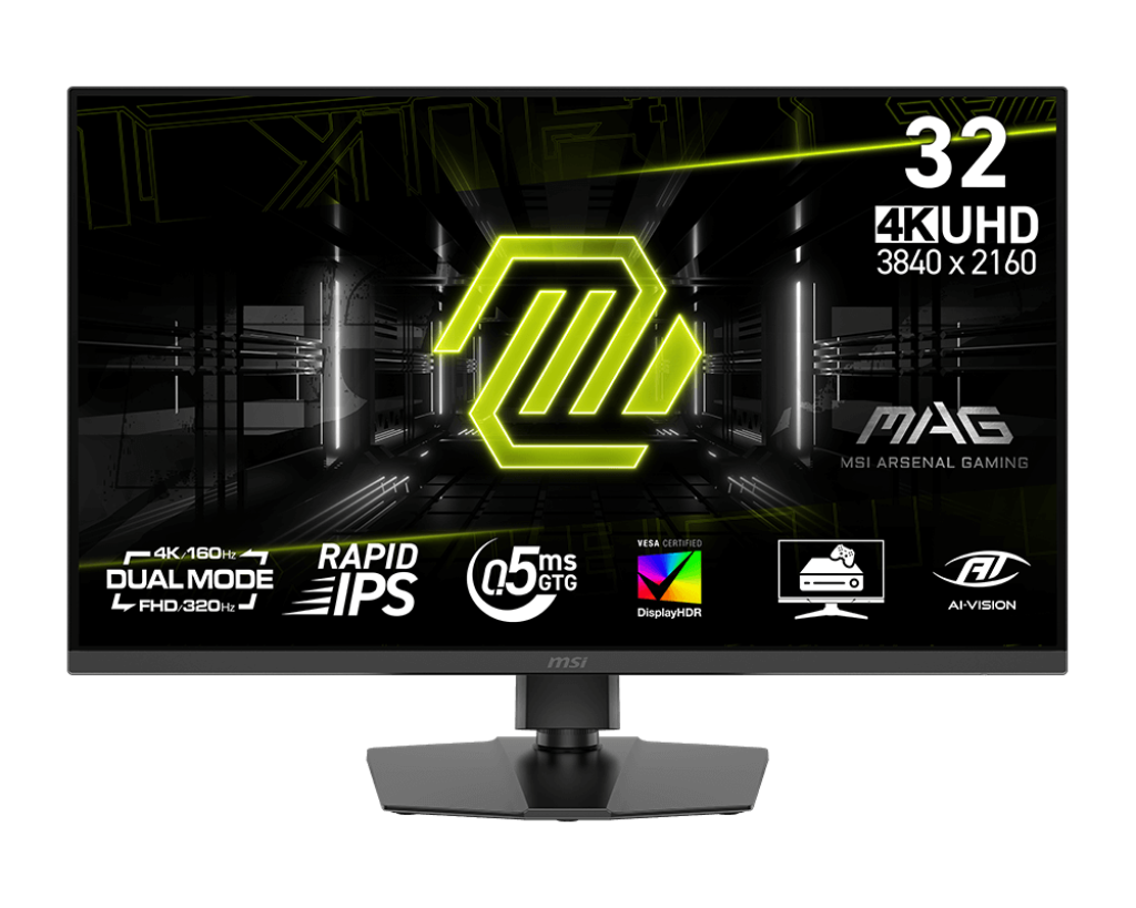 MSI MAG 322URDF E16 - 31.5" IPS UHD 160-320Hz monitor, fekete - Image 1